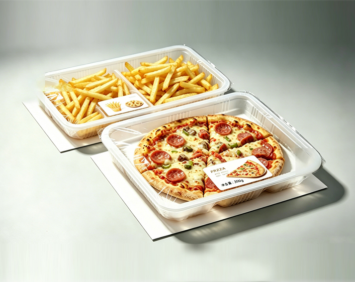Solving the problem of preserving freshness of frozen foods by preventing them from drying out and becoming contaminated